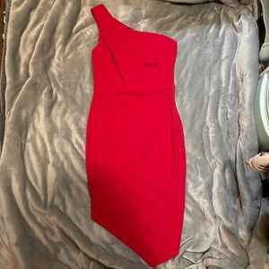 One shoulder dress